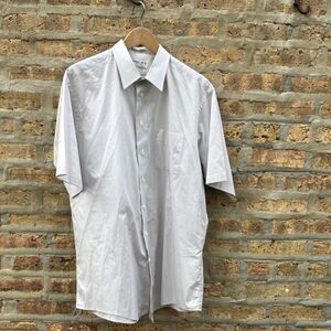 Threads‎ Big & Tall White Short Sleeve Button-Front Dress Shirt